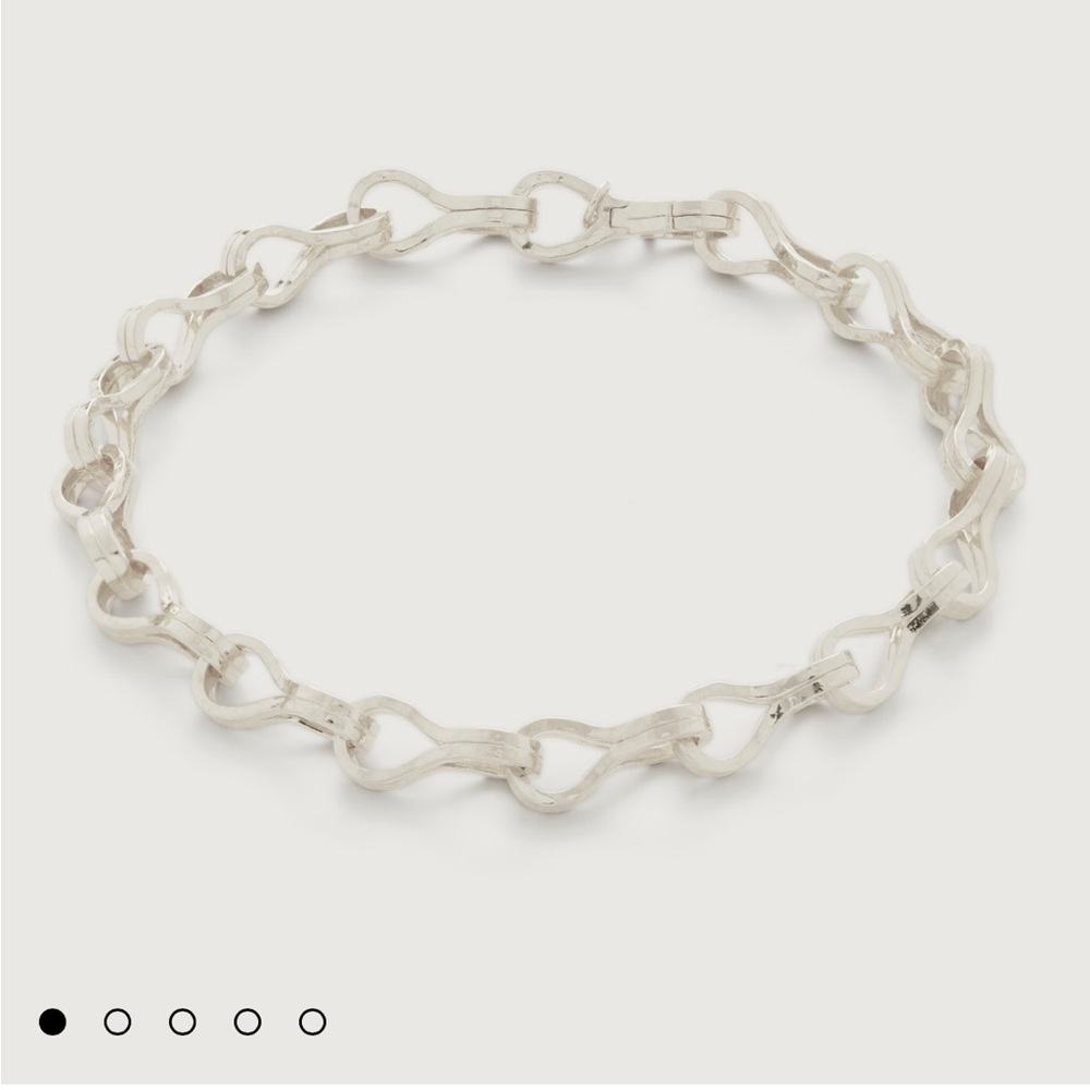 NIB Monica Vinader Infinite Link Bracelet Sterling Silver Chain Classic Timeless - Picture 4 of 7